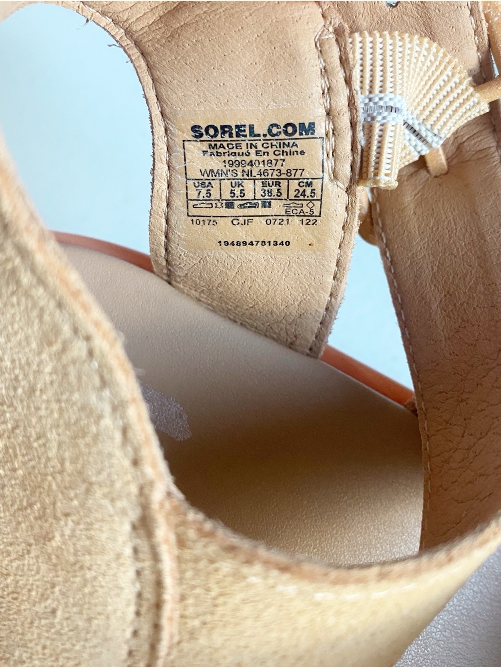 Sorel Joanie lll Ankle Strap Wedge Sandal Size 7.5 - Picture 7 of 10
